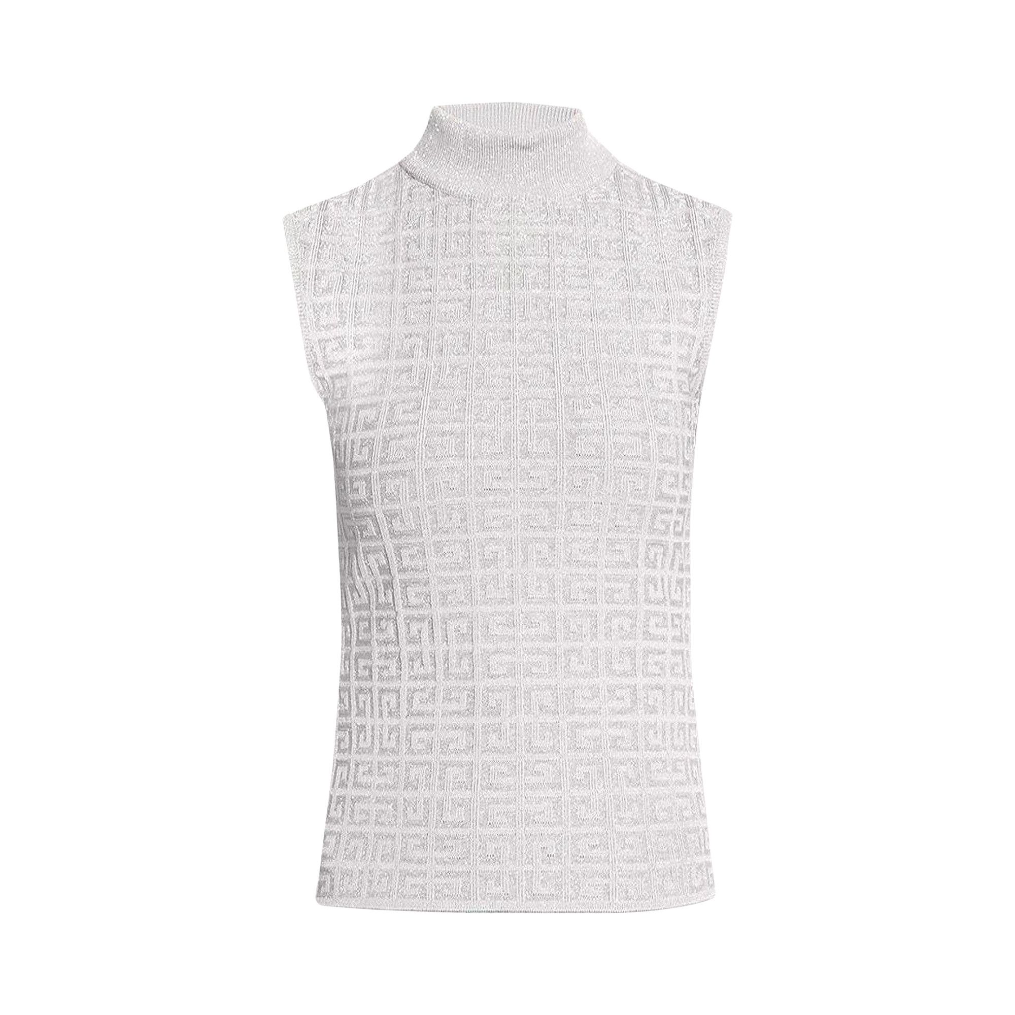 Silver discount sleeveless turtleneck
