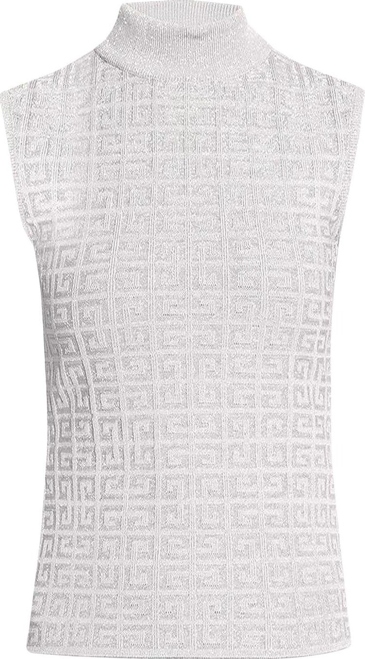 Givenchy Sleeveless Turtle Neck Top 'Silver'