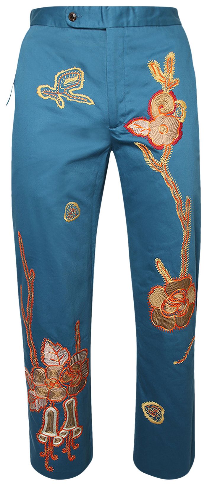 Bode Bell Flower Trouser BlueMulticolor