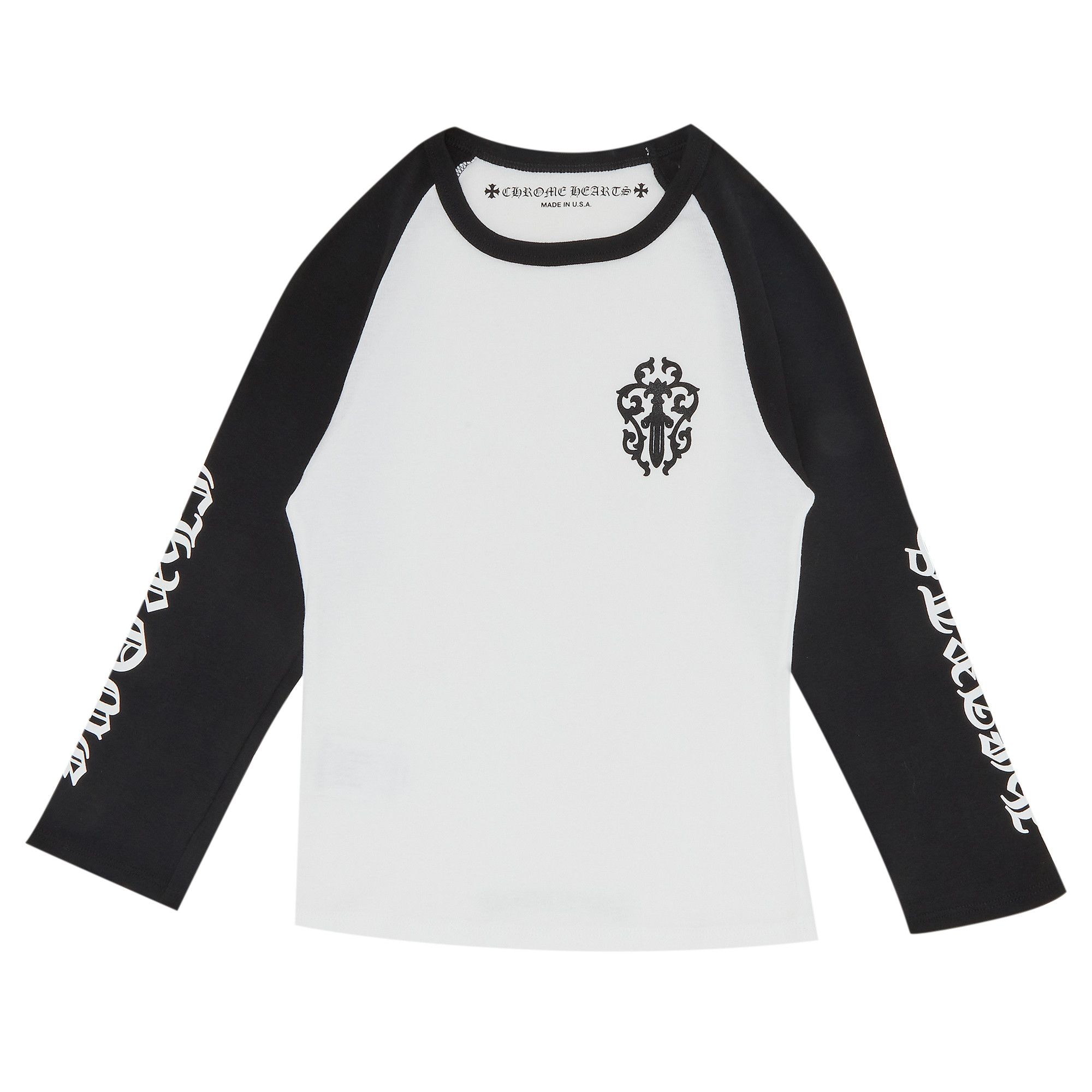 Buy Chrome Hearts Dagger Long-Sleeve Baseball 3/4 Shirt 'White