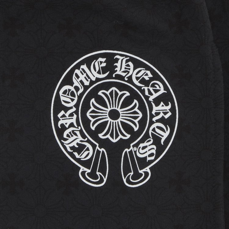 Chrome Hearts All Over Monogram Horseshoe Logo Sweatpants Black