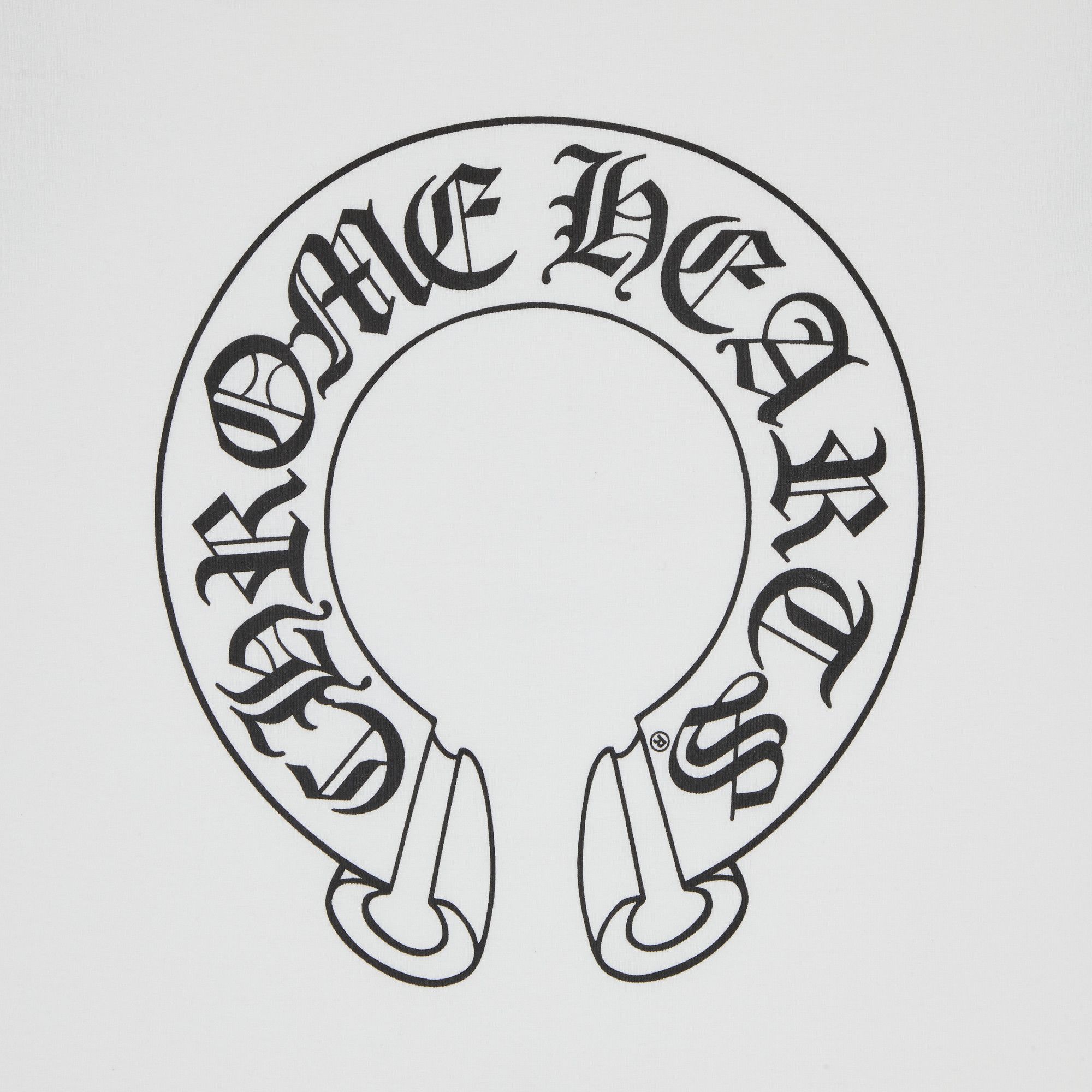 【Chrome Hearts】Neck Logo Baseball Shirt★長袖 Buy Chrome Hearts Horseshoe Neck Logo 3/4 Shirt 'Black/White