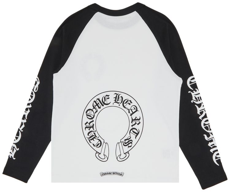 Chrome Hearts Horseshoe Neck Logo 34 Shirt BlackWhite