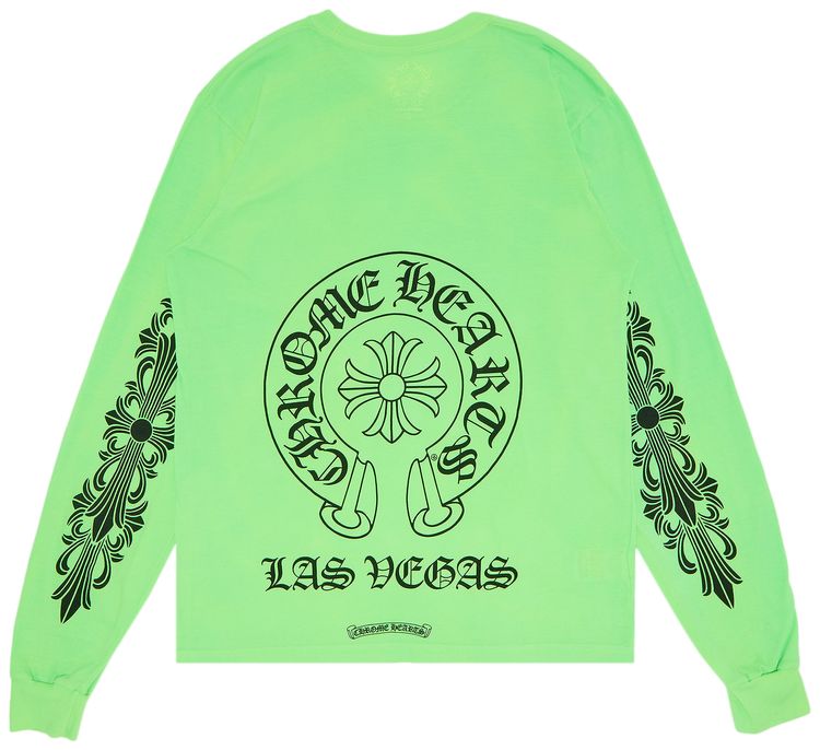 Chrome Hearts Las Vegas Exclusive Tie Dye Floral Long Sleeve Green