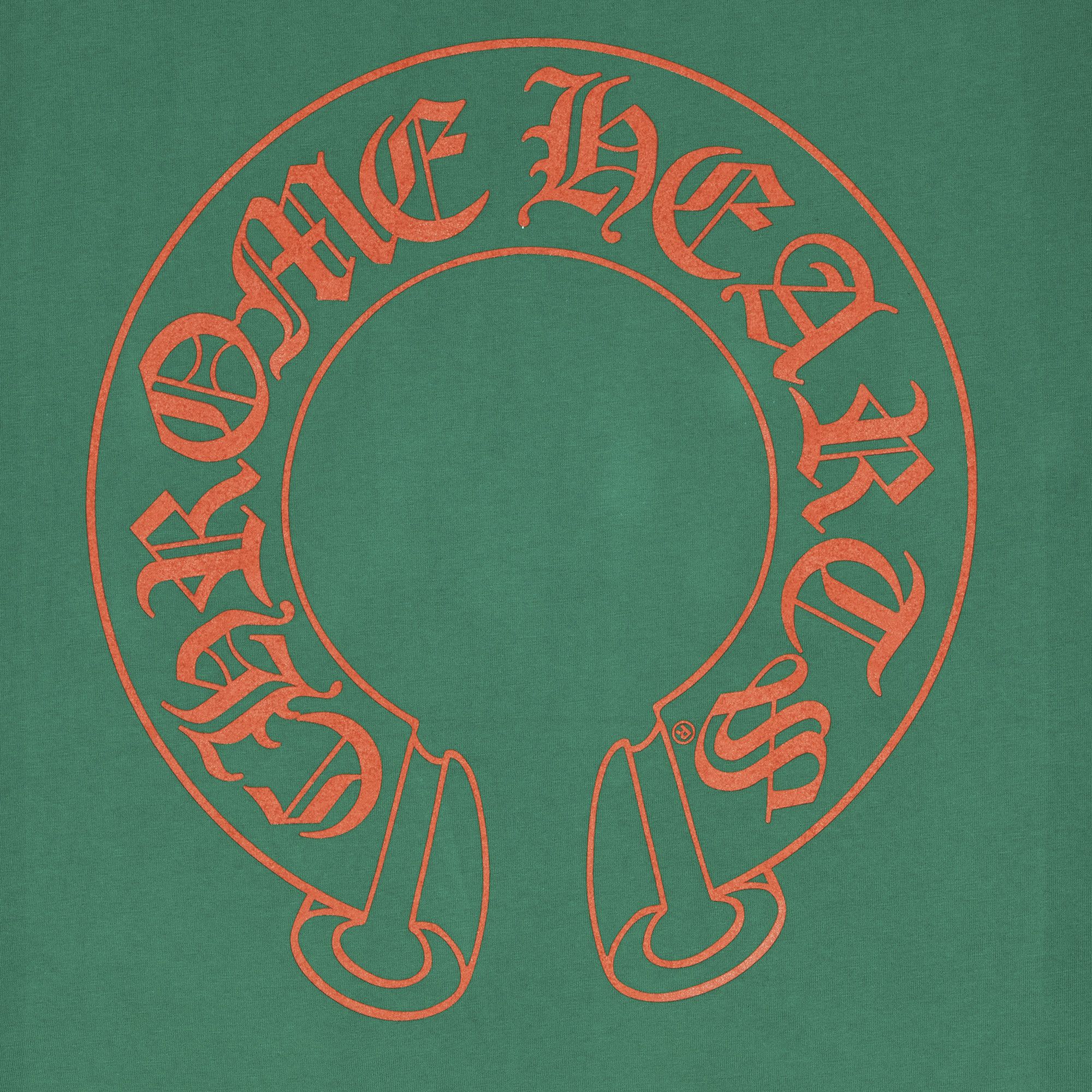 Buy Chrome Hearts Horseshoe Cross Logo Long-Sleve 'Green Buy Chrome Hearts Horseshoe Cross Logo Long-Sleve 'Green