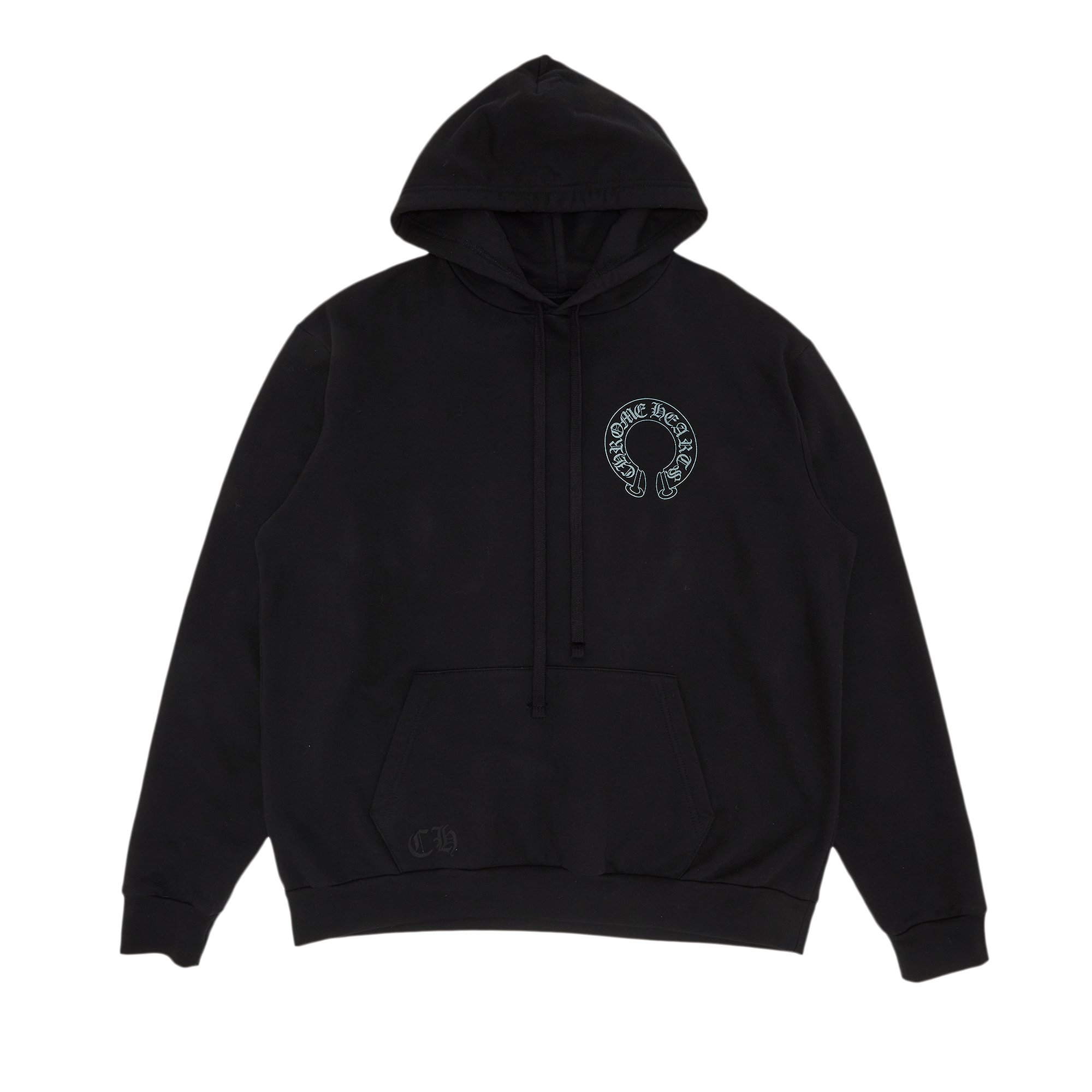 Chrome Hearts Horseshoe Floral Sleeve Hoodie 'Black/Grey' | GOAT