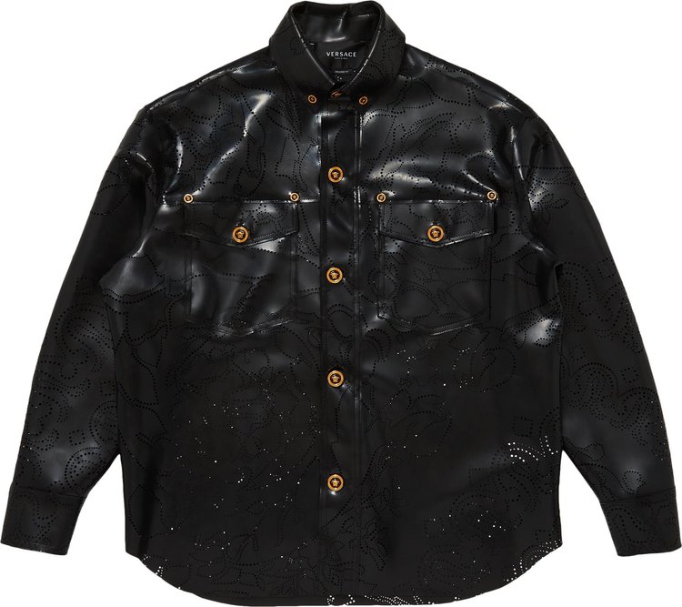 Versace Leather Jacket 'Black'