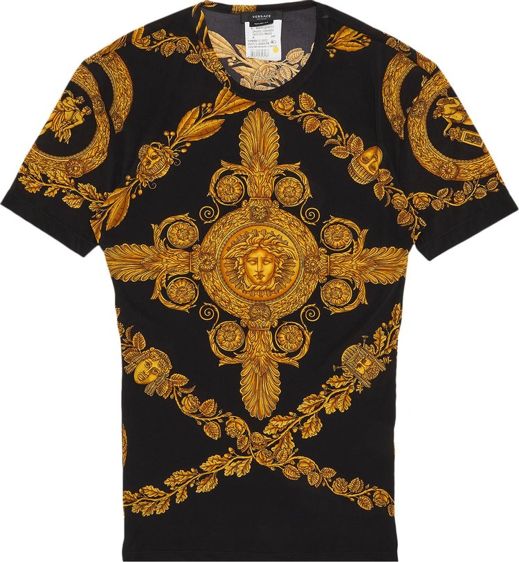 Buy Versace Printed T-Shirt 'Black' - 1009320 1A06780 5B000 | GOAT