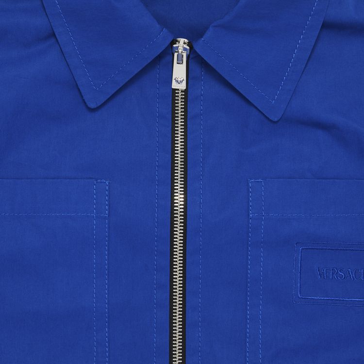 Versace 4 Pocket Zip Jacket Blue