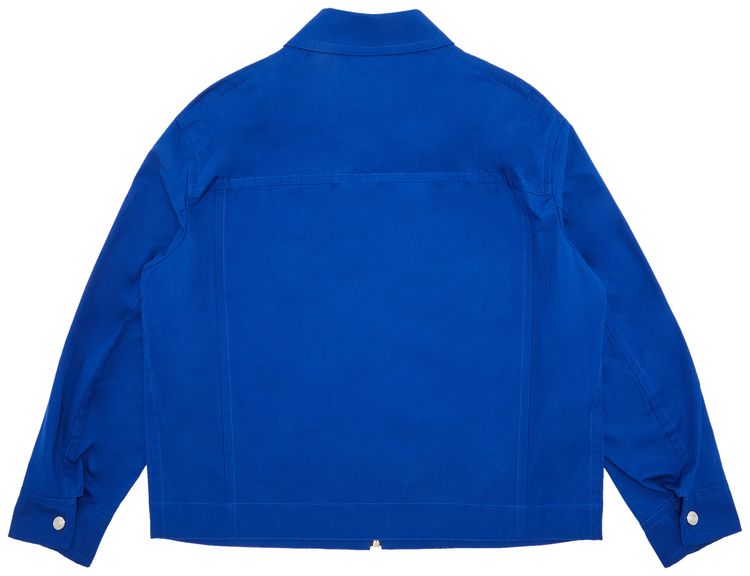 Versace 4 Pocket Zip Jacket Blue