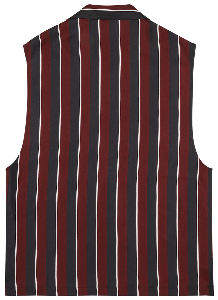 Versace Sleeveless Striped Tank RedNavyWhite