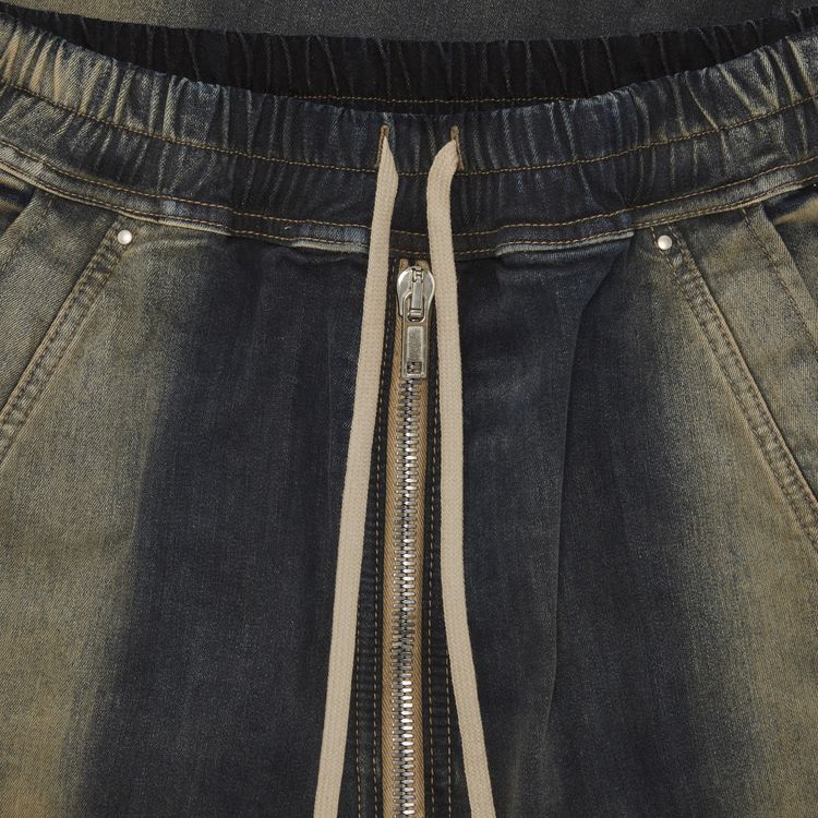 Rick Owens Jumbo Denim Double Cargo Mineral Pearl Degrade