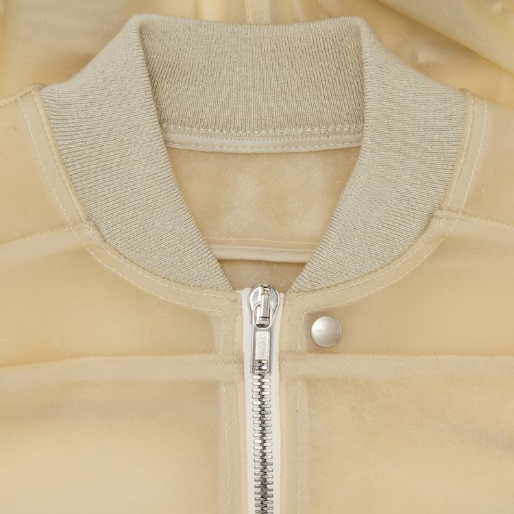 Rick Owens Cropped Girdered Bomber Natural