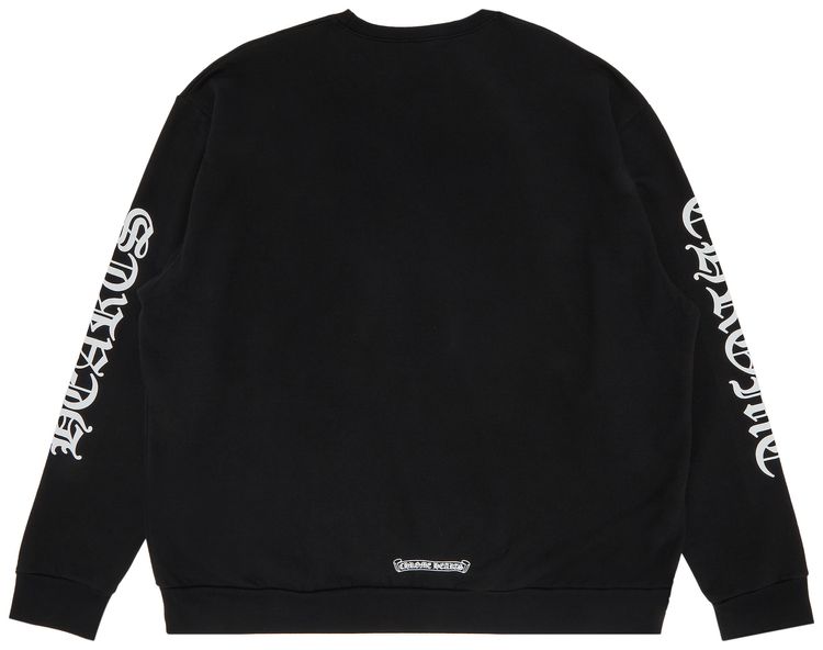 Chrome Hearts Neck Logo Crewneck Sweatshirt Black