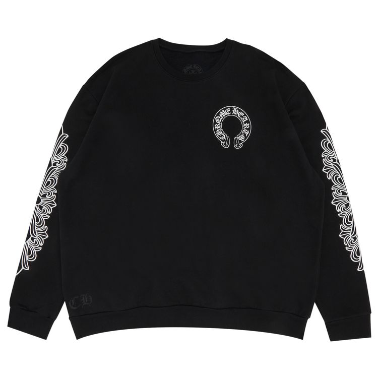 Buy Chrome Hearts Horseshoe Logo Crewneck Sweatshirt 