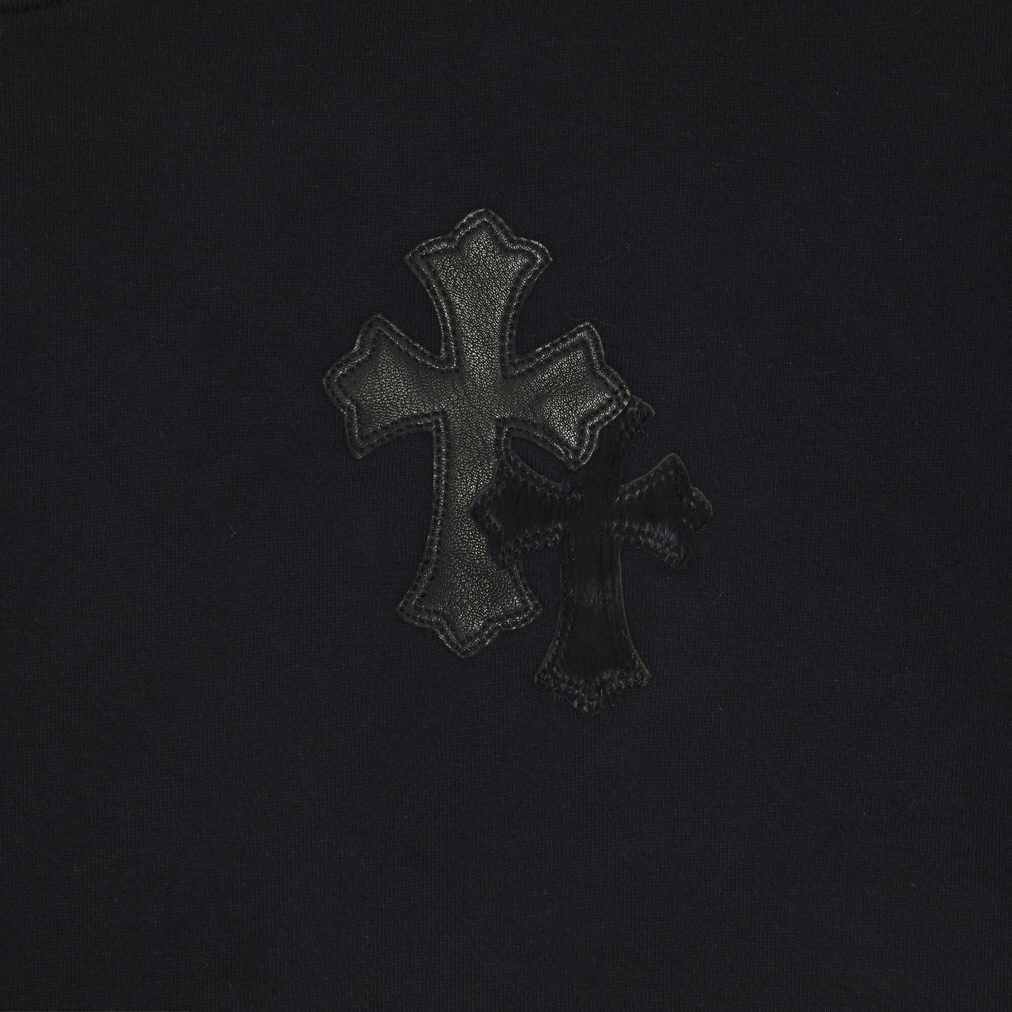 Buy Chrome Hearts Paper Jam Triple Leather Cross Zip Up