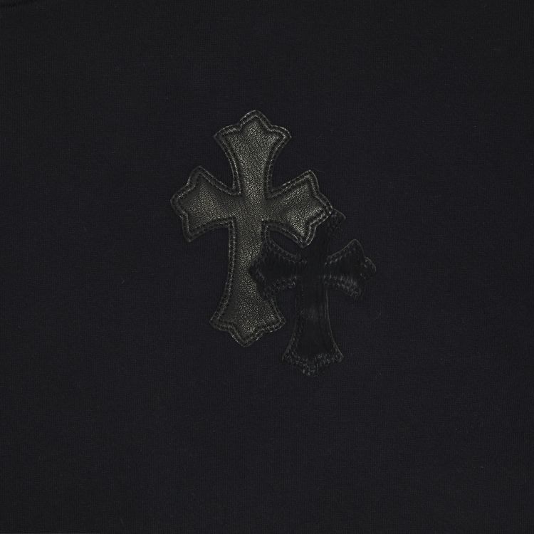 Chrome Hearts Ponyhair Multicross Patch Crewneck Sweater Black