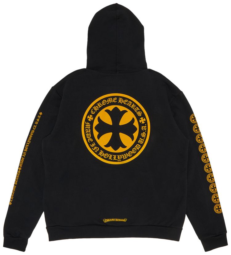 Chrome Hearts Plus Logo Hoodie BlackYellow