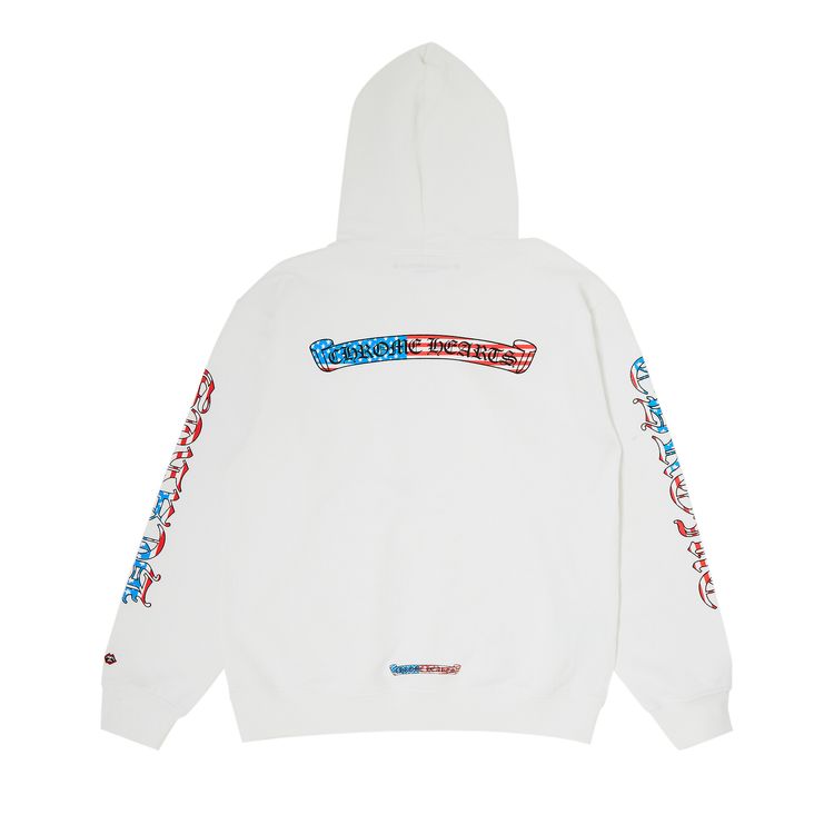 Chrome Hearts x Matty Boy 4th Of July Hoodie White