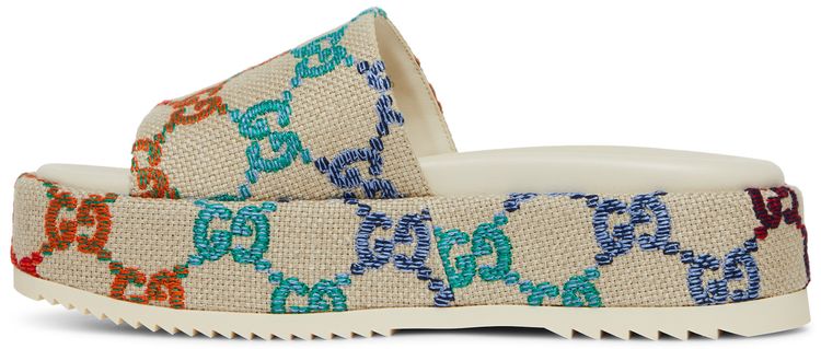 Gucci Wmns Platform Sandal White Multi