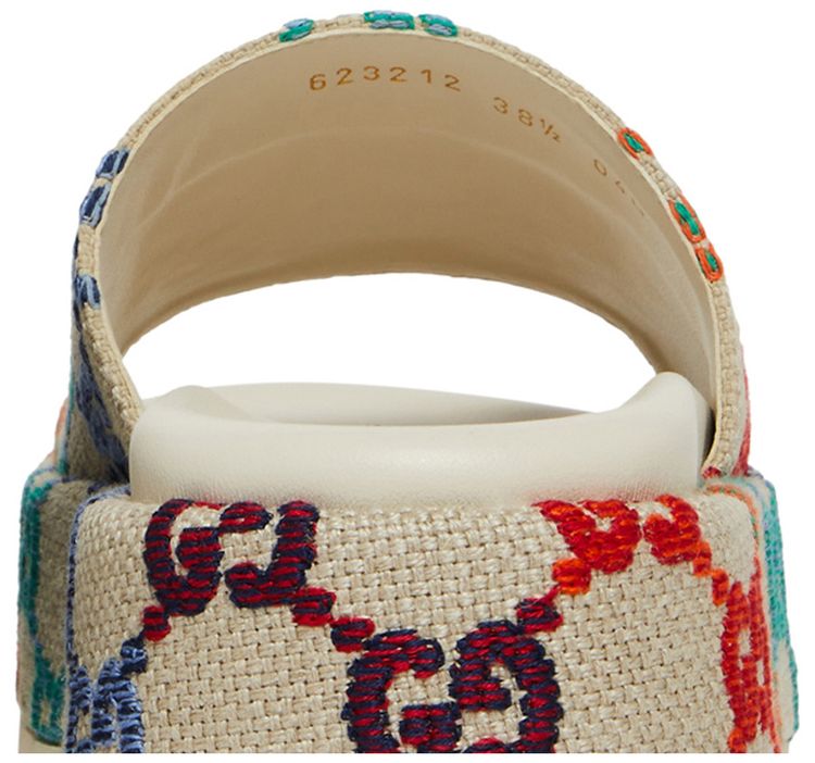 Gucci Wmns Platform Sandal White Multi