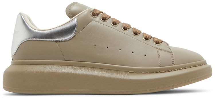 Alexander McQueen Oversized Sneaker Beige Silver