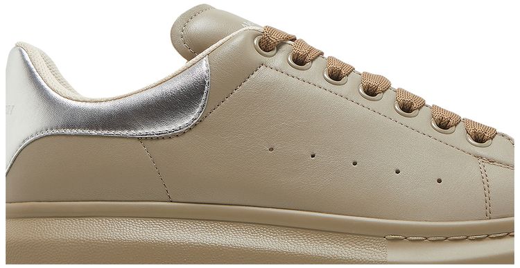Alexander McQueen Oversized Sneaker Beige Silver