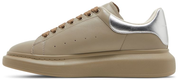 Alexander McQueen Oversized Sneaker Beige Silver