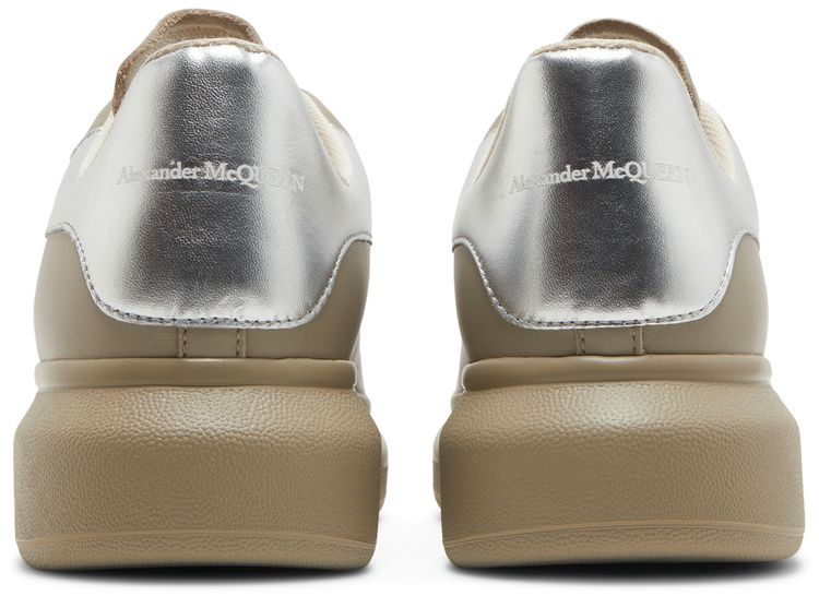 Alexander McQueen Oversized Sneaker Beige Silver