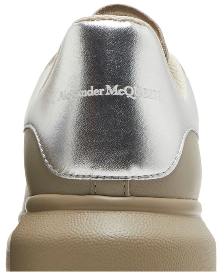 Alexander McQueen Oversized Sneaker Beige Silver