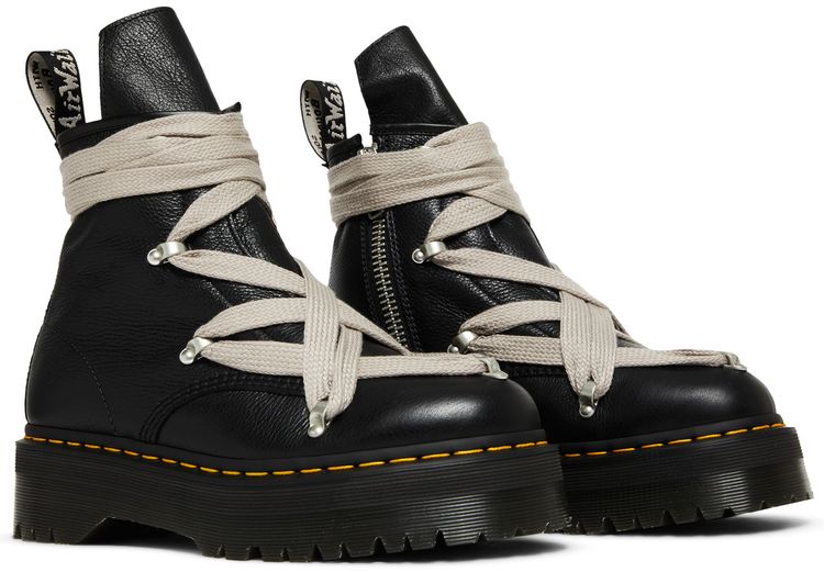 Rick Owens x 1460 Quad Sole Pentagram Jumbo Lace Boot Black