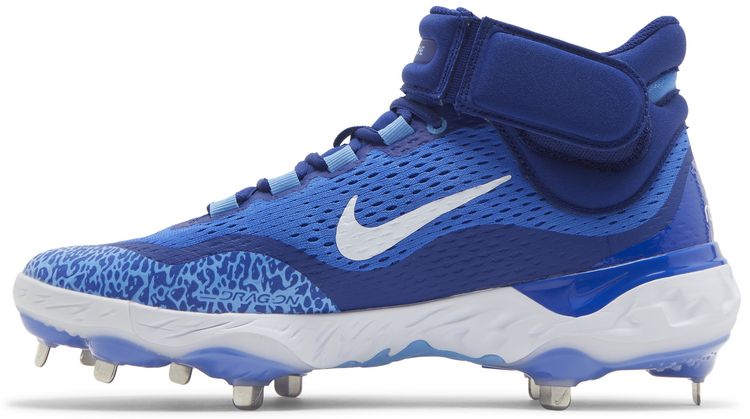 Nike Alpha Huarache Elite 4 Mid Hyper Royal White