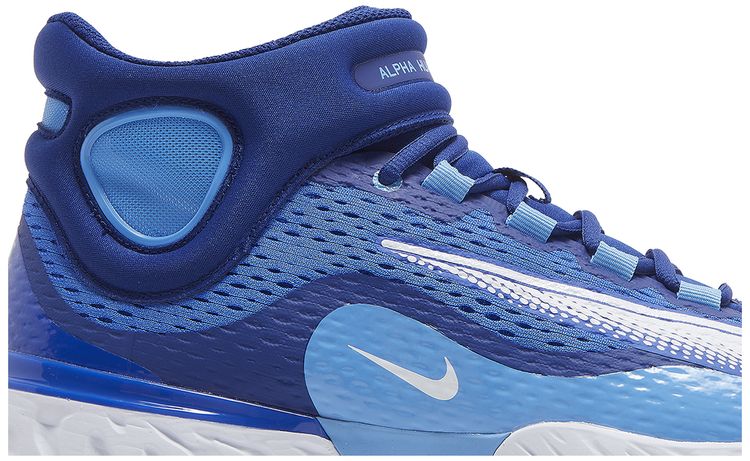 Nike Alpha Huarache Elite 4 Mid Hyper Royal White