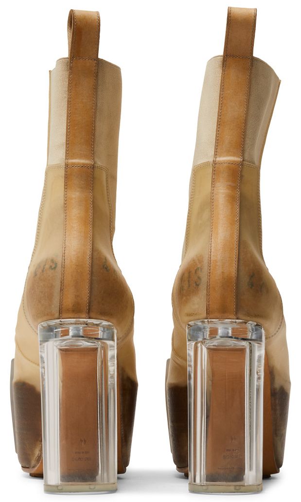 Rick Owens Strobe Runway Beatle Platform Black