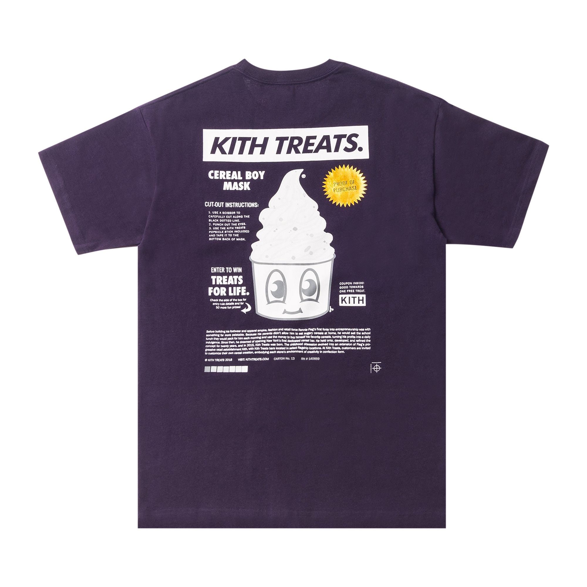 Size m Kith Treats Proof Of Purchase Tee 'Purple'