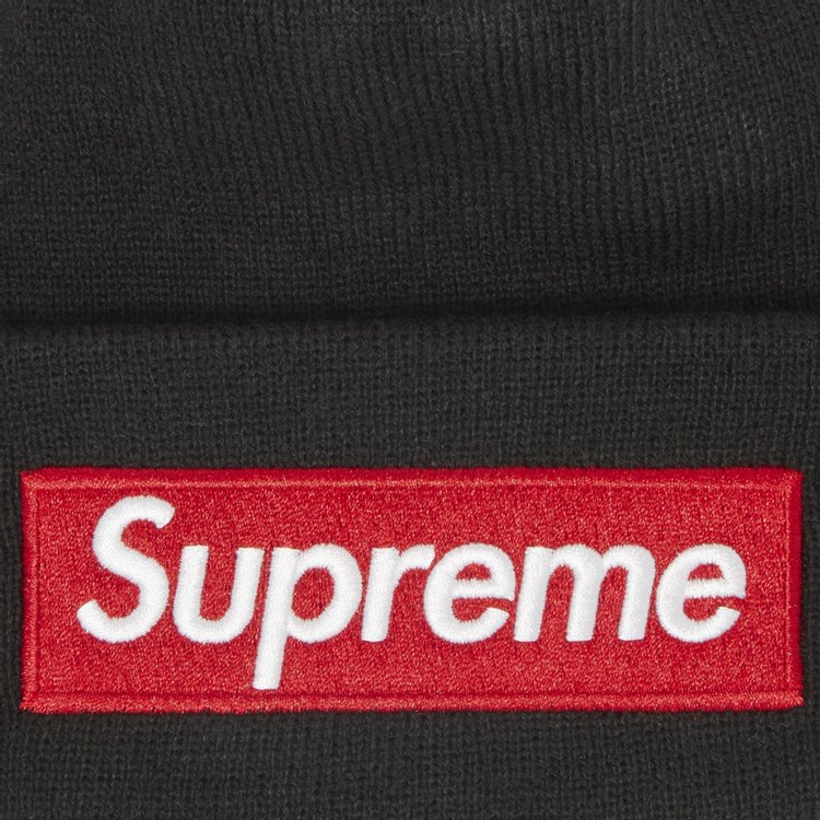 Supreme x New Era Box Logo Beanie Black