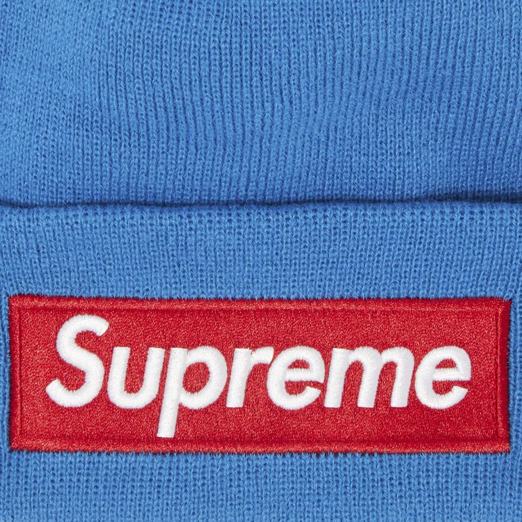 Supreme x New Era Box Logo Beanie Blue