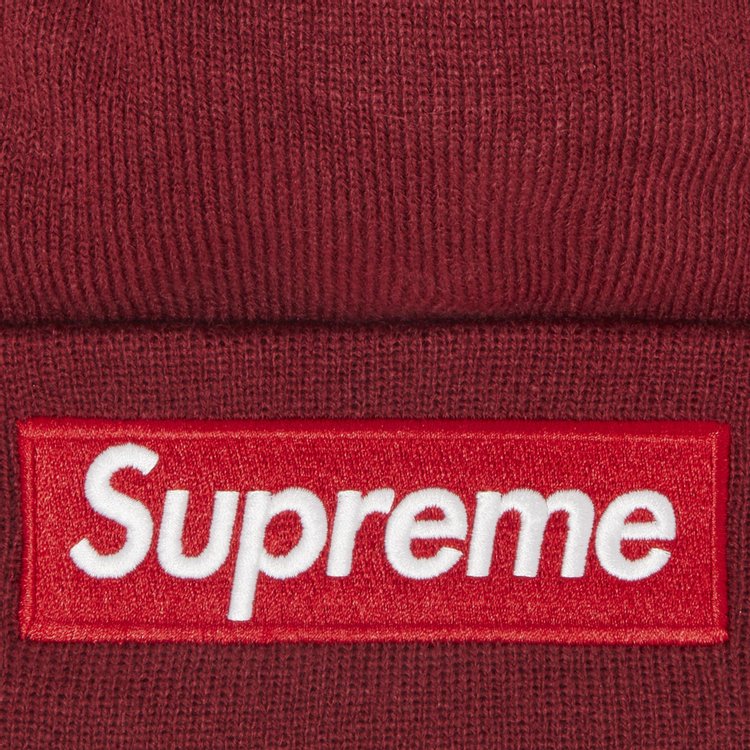 Supreme x New Era Box Logo Beanie Cardinal