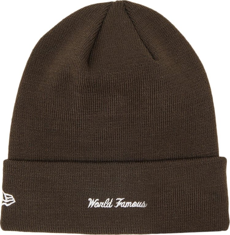 Supreme x New Era Box Logo Beanie Brown