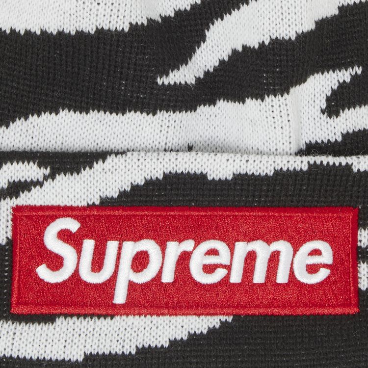 Supreme x New Era Box Logo Beanie Zebra