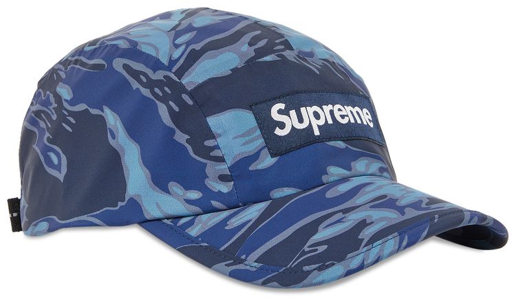 Supreme Tiger Camo Reflective Camp Cap Blue