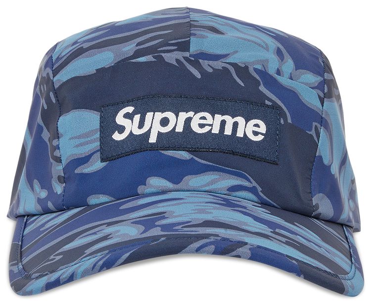 Supreme Tiger Camo Reflective Camp Cap Blue