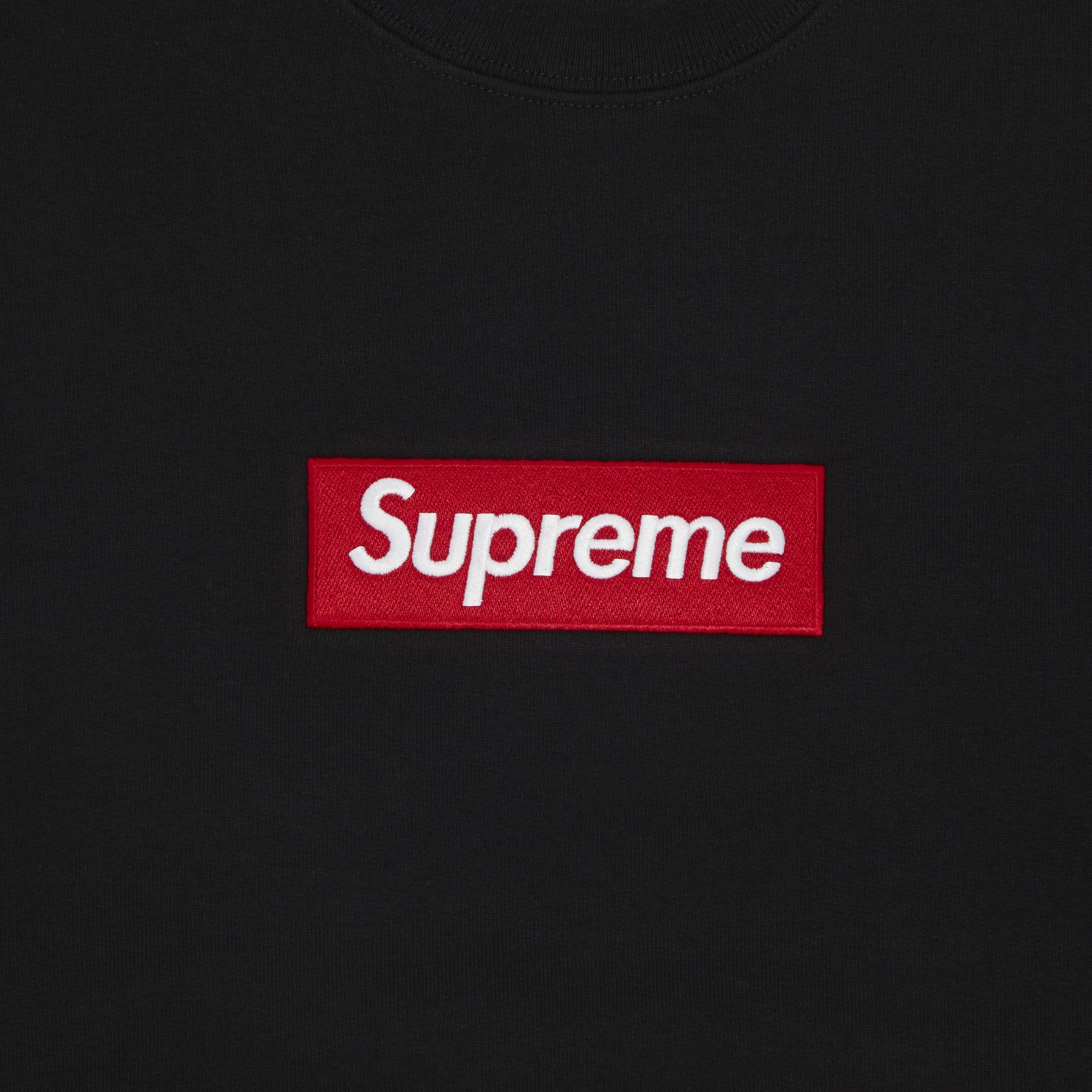 Buy Supreme Box Logo Crewneck Black FW22SW65 BLACK GOAT UK