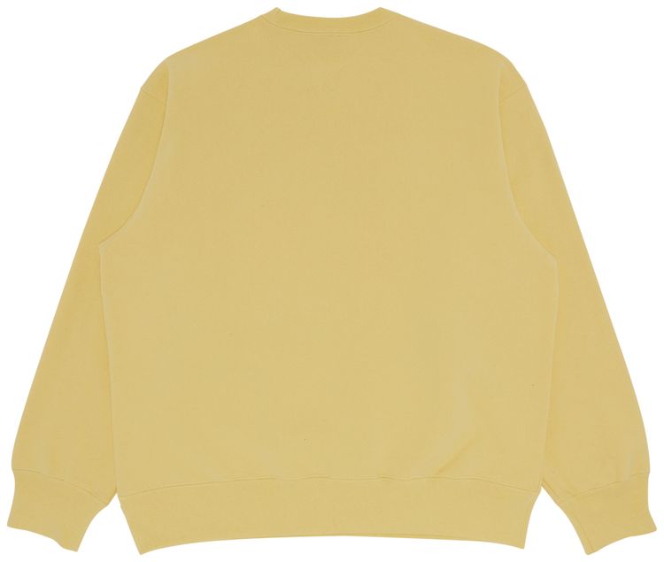 Supreme Box Logo Crewneck Pale Yellow
