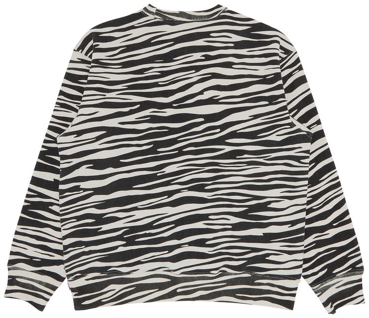 Supreme Box Logo Crewneck Zebra