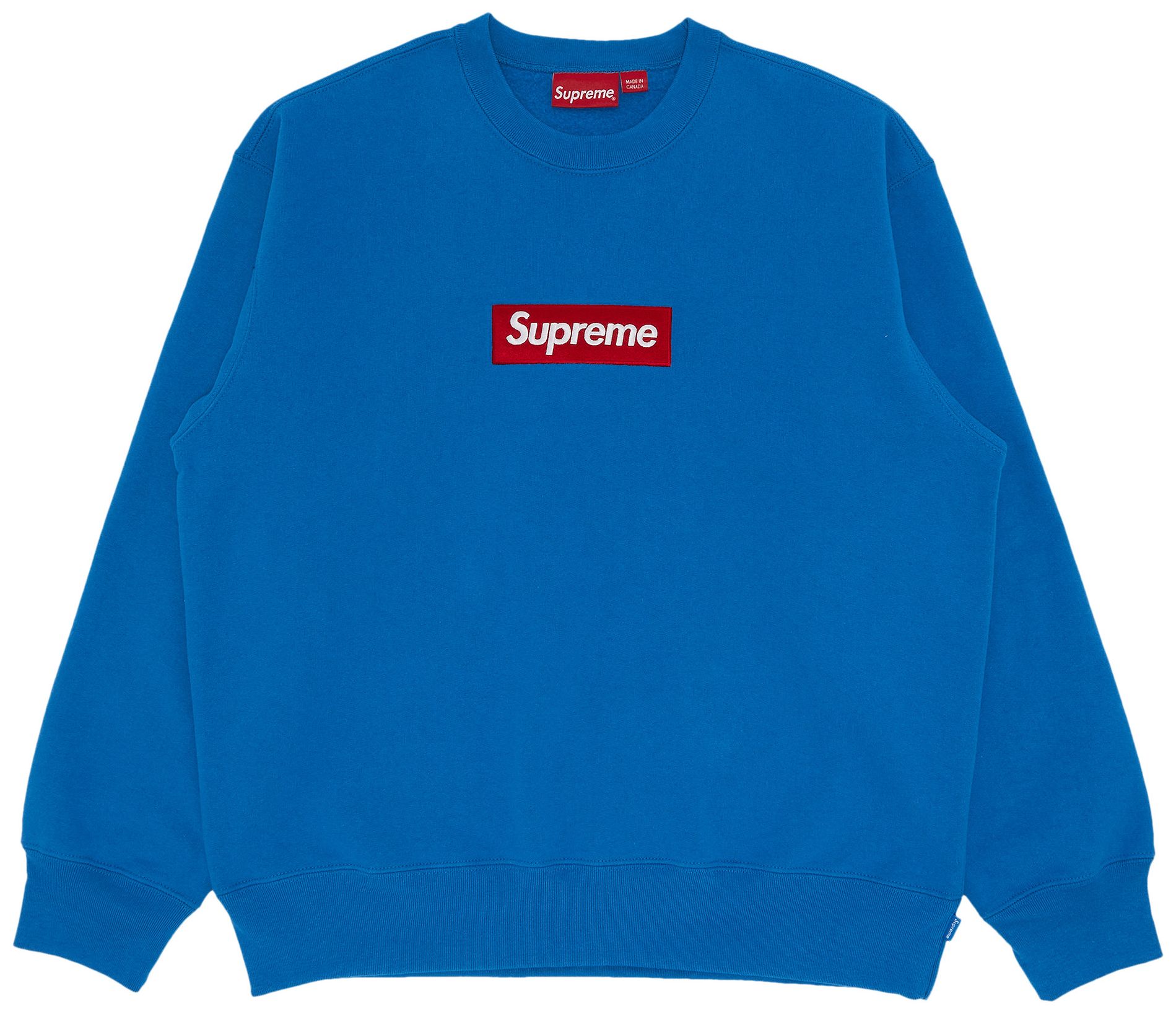 Buy Supreme Box Logo Crewneck 'Blue' FW22SW65 BLUE GOAT