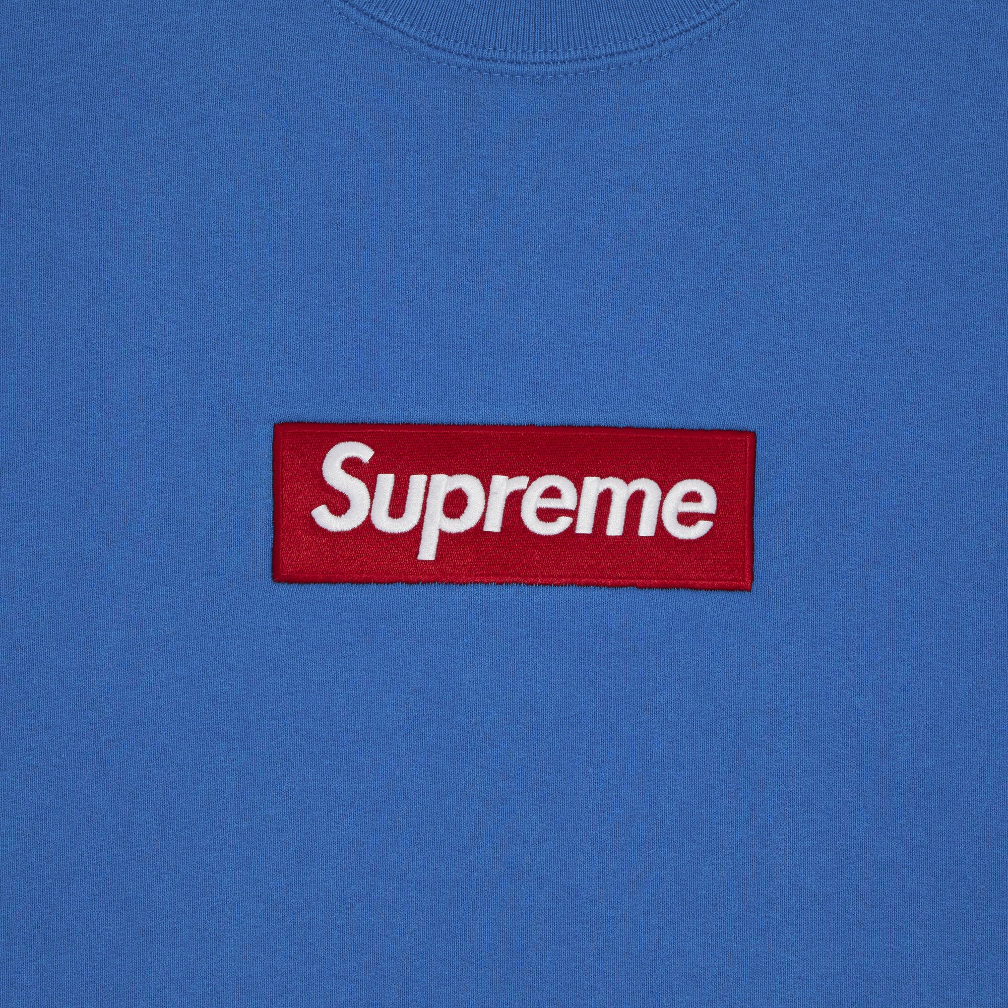 Size xxl Supreme Box Logo Crewneck Blue