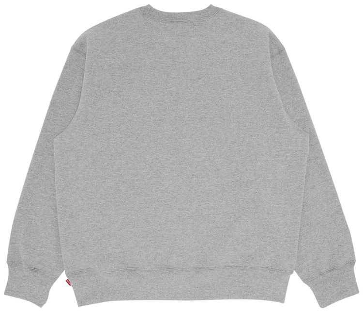 Supreme Box Logo Crewneck Heather Grey