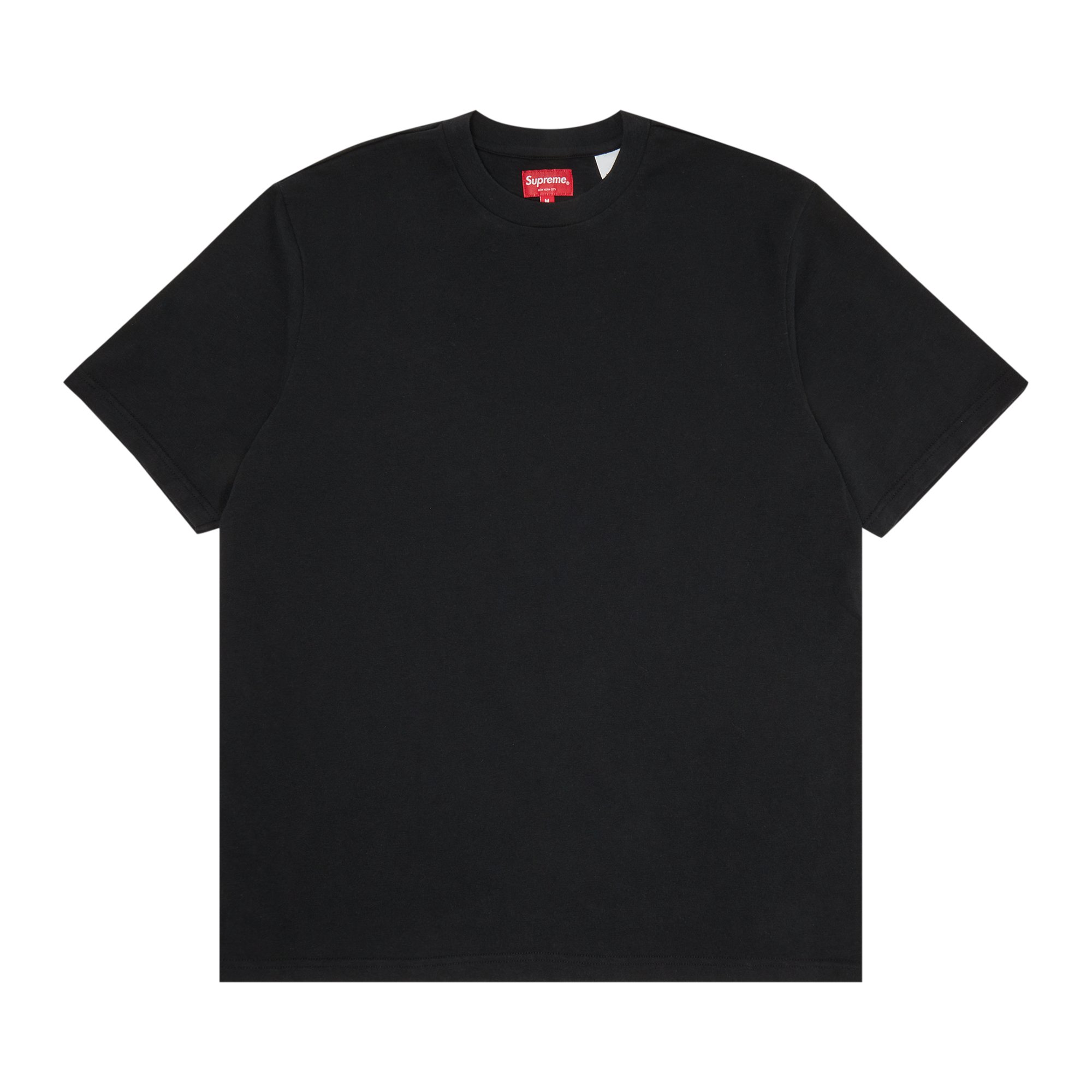 Buy Supreme Contrast Appliqué Short-Sleeve Top 'Black' - FW22KN76