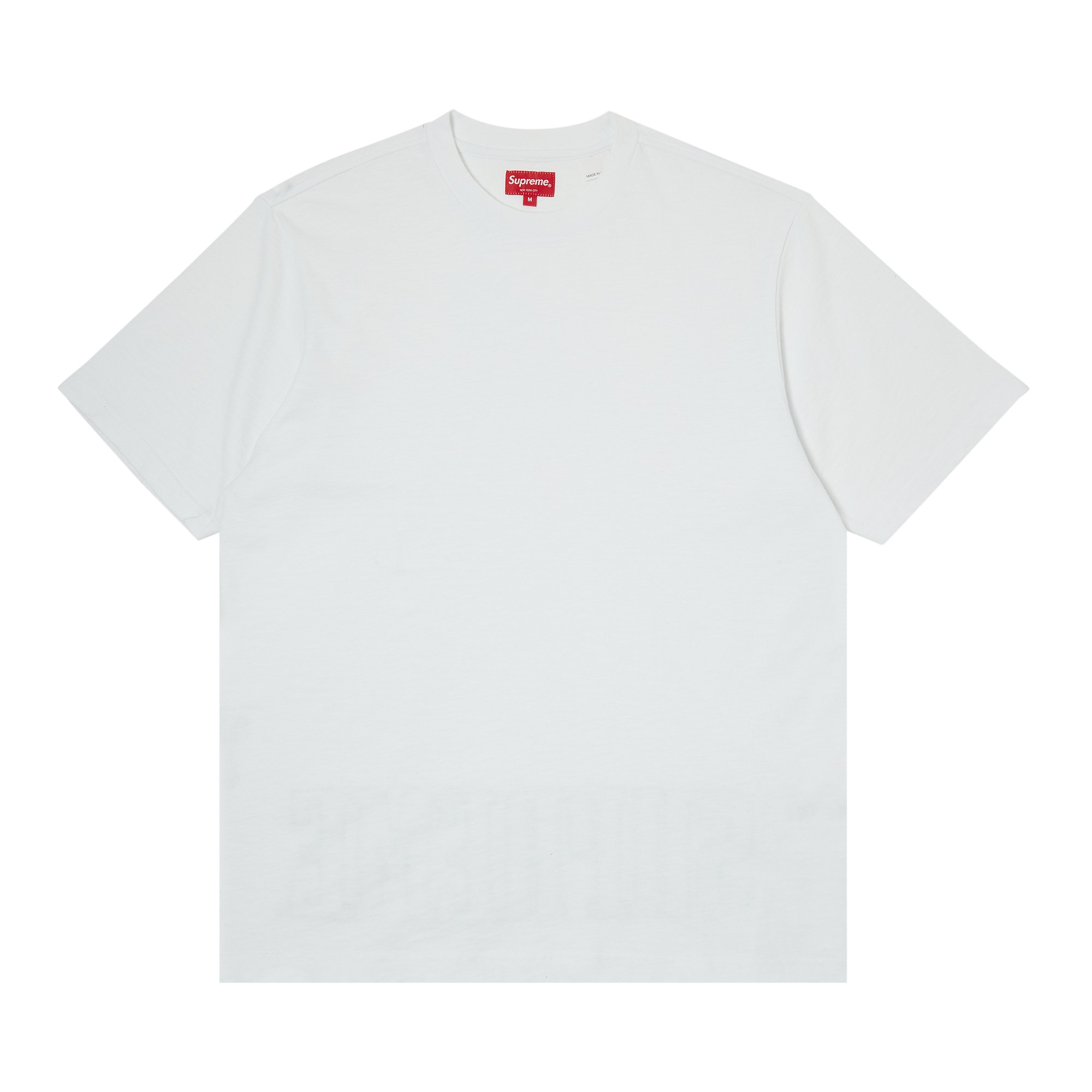 Supreme Contrast Appliqué Short-Sleeve Top 'White'